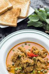 Asian Thai Food - Curry with pork