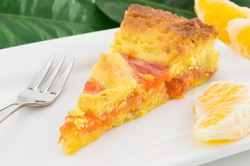tart with orange marmalade