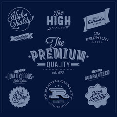 Obraz premium Set of Vintage Premium Quality Stickers And Elements