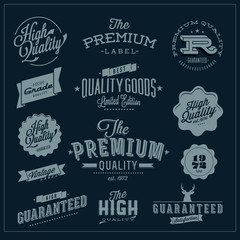 Set of Vintage Premium Quality Stickers And Elements