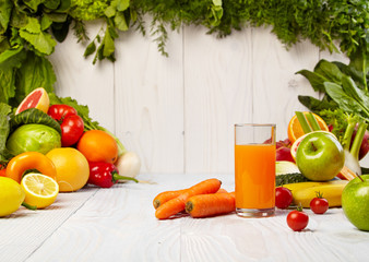 healthy vegetable juices for refreshment and as an antioxidant
