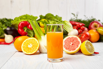 healthy vegetable juices for refreshment and as an antioxidant