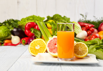 healthy vegetable juices for refreshment and as an antioxidant