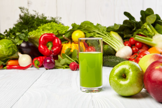 healthy vegetable juices for refreshment and as an antioxidant