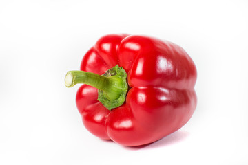 Red pepper isolated on white background