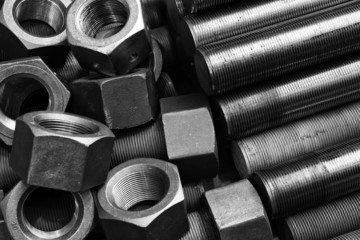 Screws and bolts pile