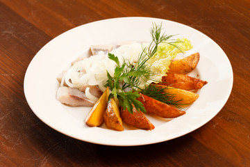 herring with potatoes