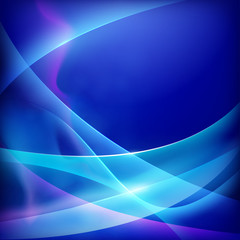 Vector -- abstract background with glowing flowing lines