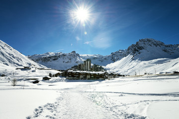 Fototapeta premium Tignes, alps, France
