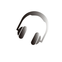Fototapeta na wymiar headphone isolated over white color background