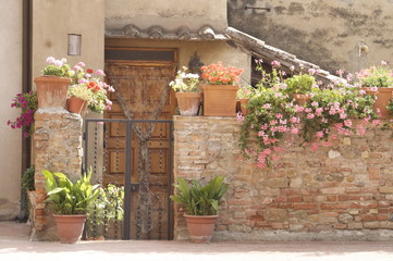 Hausfassade in Italien