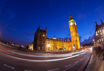Obraz premium The Palace of Westminster Big Ben at night, London, England, UK.