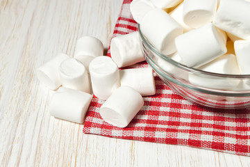marshmallow on a plate