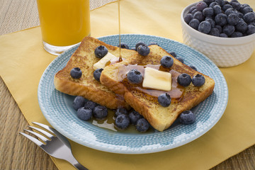 French Toast with Blueberries - 78287743