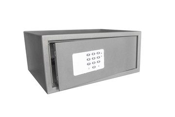 Obraz premium safety deposit boxes isolated on a white background