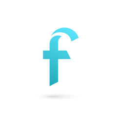 Letter F logo icon design template elements