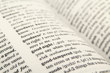 Dictionary definition of good night.