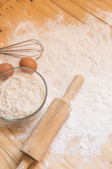 Ingredients for baking cake