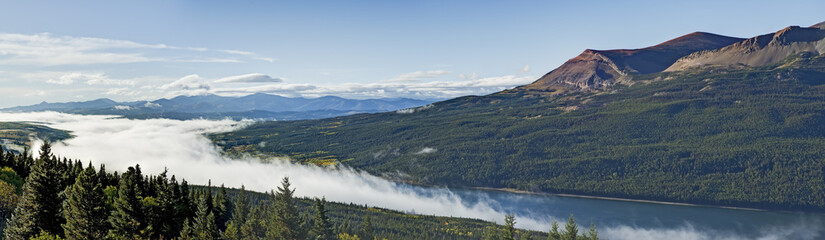 Lake Sherburne under Blanket of Clouds