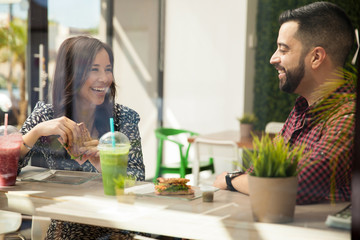 Friends having fun at lunch © AntonioDiaz