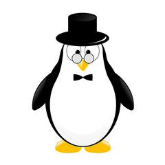 vector penguin gentleman