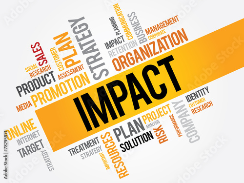 Download "IMPACT word cloud, business concept" Stock image and ...