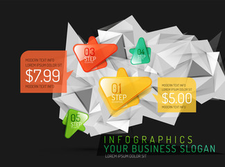 Vector fresh business abstract infographic