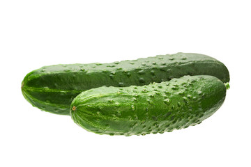 Cucumber vegetable on white
