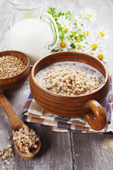 Buckwheat porridge with milk
