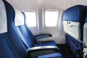 seats in economy class section of airplane