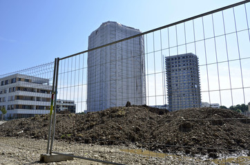 Baustelle Hochhäuser