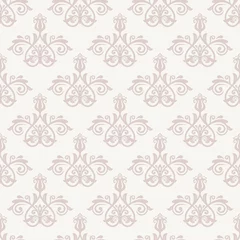 Foto op Plexiglas Damask Seamless  Pattern. Pink Orient Background © Fine Art Studio