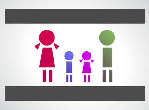 Family design concept background
