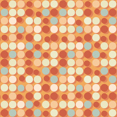 Fototapeta na wymiar Seamless pattern of flat colorful circles