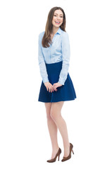 Full length of attractive young woman