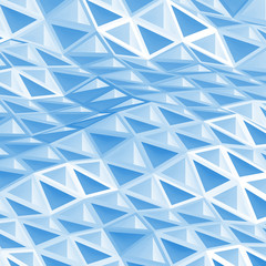  3d design background with blue polygonal mesh