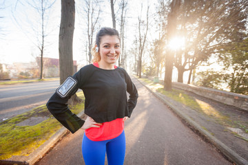 Young Sporty Woman Portrait at Park © william87