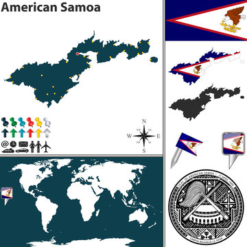 Map of American Samoa