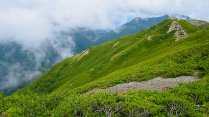 Fototapeta premium Mt.Senjo in the Southern Japan Alps, Nagano and Yamanashi, Japan