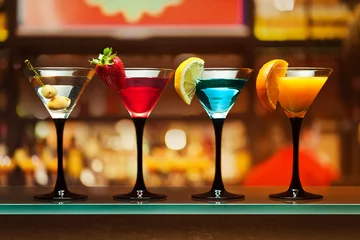 Crédence de cuisine en verre imprimé Cocktail martini