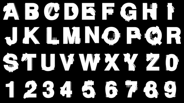 loop alpha matted military alphabet set