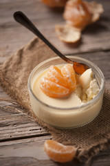 Orange tangerine mousse