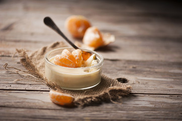 Orange tangerine mousse