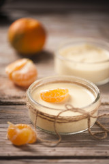 Orange tangerine mousse