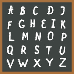 Hand drawn alphabet
