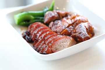 BBQ duck and pork