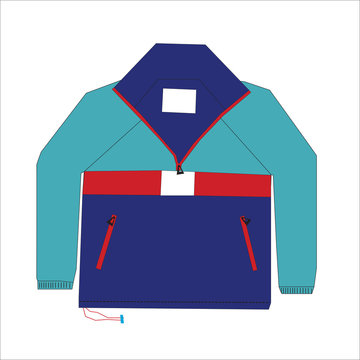 Illustration of Colored Anorak