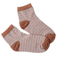 Pair of child's striped socks