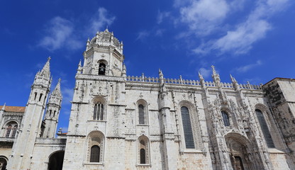 Fototapeta na wymiar Jeronimos Monestary Lisbon, Portugal