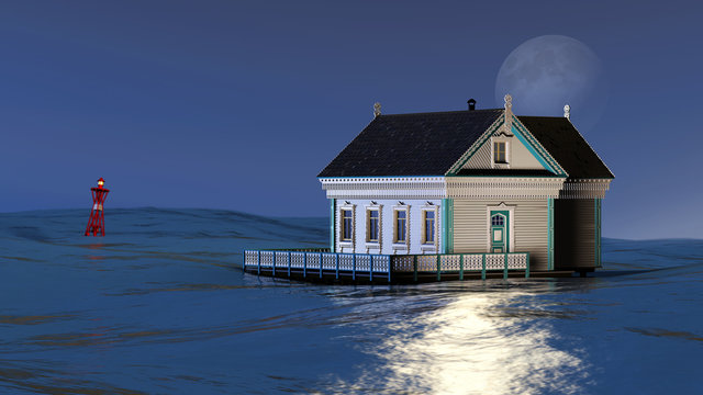 Haus im Meer